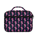 Purple Seahorse Pattern Print Briefcase Bible Bag