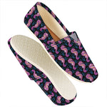 Purple Seahorse Pattern Print Casual Shoes