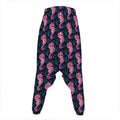 Purple Seahorse Pattern Print Hammer Pants