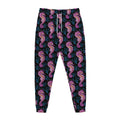 Purple Seahorse Pattern Print Jogger Pants