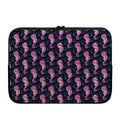 Purple Seahorse Pattern Print Laptop Sleeve