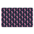 Purple Seahorse Pattern Print Polyester Doormat