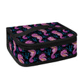 Purple Seahorse Pattern Print Small Lunch Bag
