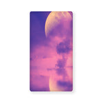 Purple Sky And Full Moon Print Baby Crib Sheet