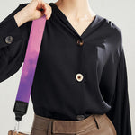 Purple Sky And Full Moon Print Bag Strap
