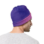 Purple Sky And Full Moon Print Beanie