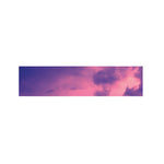 Purple Sky And Full Moon Print Bed Runner