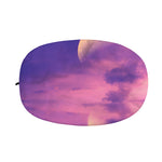 Purple Sky And Full Moon Print Car Side Mirror Covers