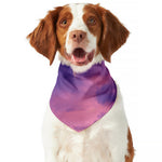 Purple Sky And Full Moon Print Dog Bandana