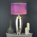 Purple Sky And Full Moon Print Drum Lamp Shade
