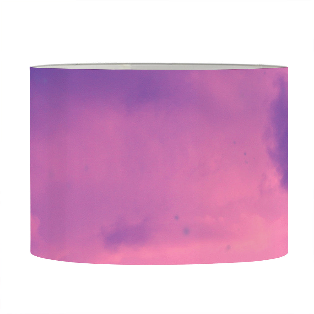 Purple Sky And Full Moon Print Drum Lamp Shade