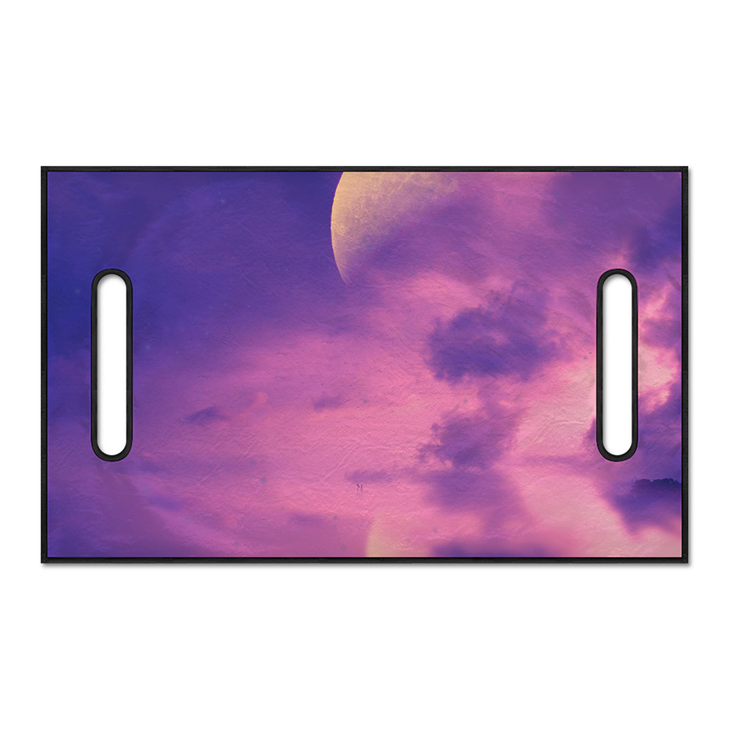 Purple Sky And Full Moon Print Golf Cart Seat Cover
