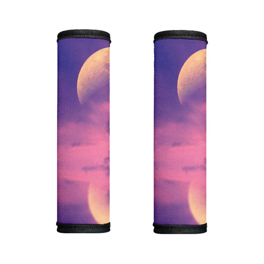 Purple Sky And Full Moon Print Handle Covers