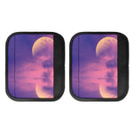 Purple Sky And Full Moon Print Handle Covers