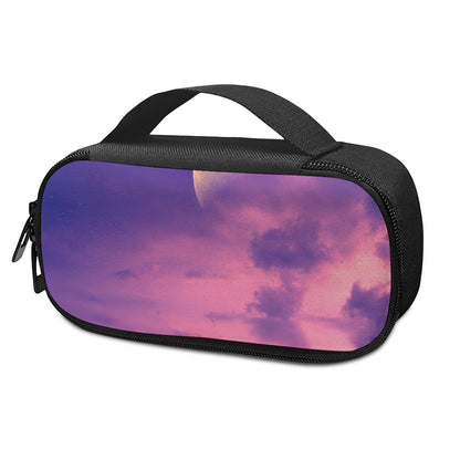 Purple Sky And Full Moon Print Insulin Cooler Travel Case