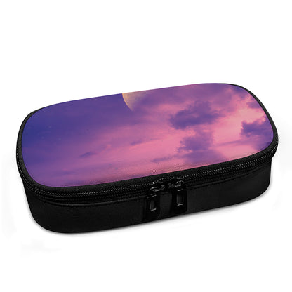 Purple Sky And Full Moon Print Insulin Cooler Travel Case