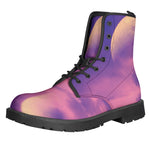 Purple Sky And Full Moon Print Backpack