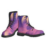 Purple Sky And Full Moon Print Backpack