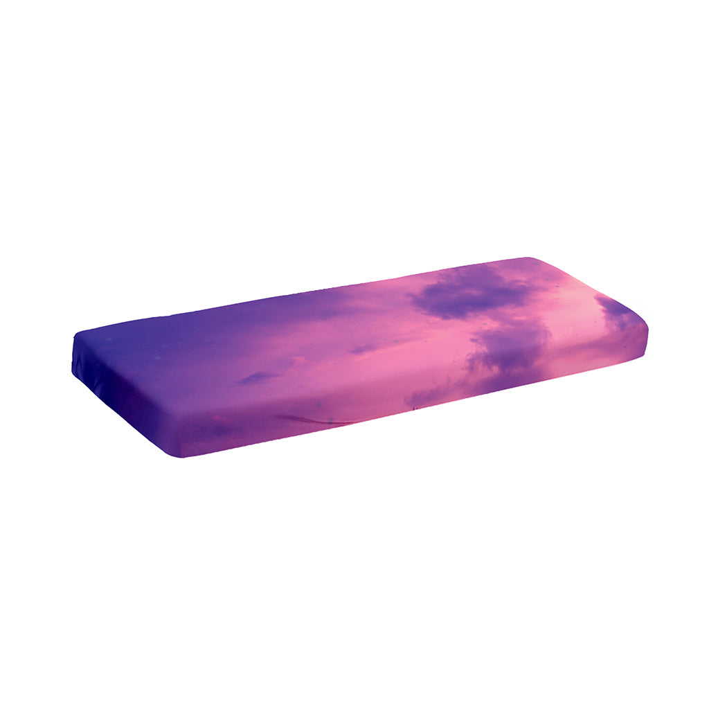 Purple Sky And Full Moon Print Piano Keyboard Cover