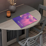 Purple Sky And Full Moon Print Placemat