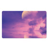 Purple Sky And Full Moon Print Polyester Doormat