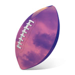 Purple Sky And Full Moon Print Rugby Ball