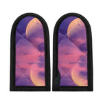 Purple Sky And Full Moon Print Skillet Handle Cover