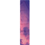 Purple Sky And Full Moon Print Table Runner
