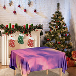 Purple Sky And Full Moon Print Tablecloth