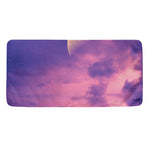 Purple Sky And Full Moon Print Towel