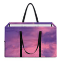 Purple Sky And Full Moon Print Utility Tote Bag