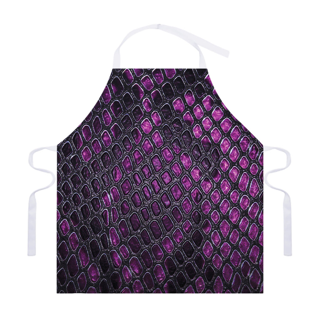 Purple Snakeskin Print Adjustable Apron