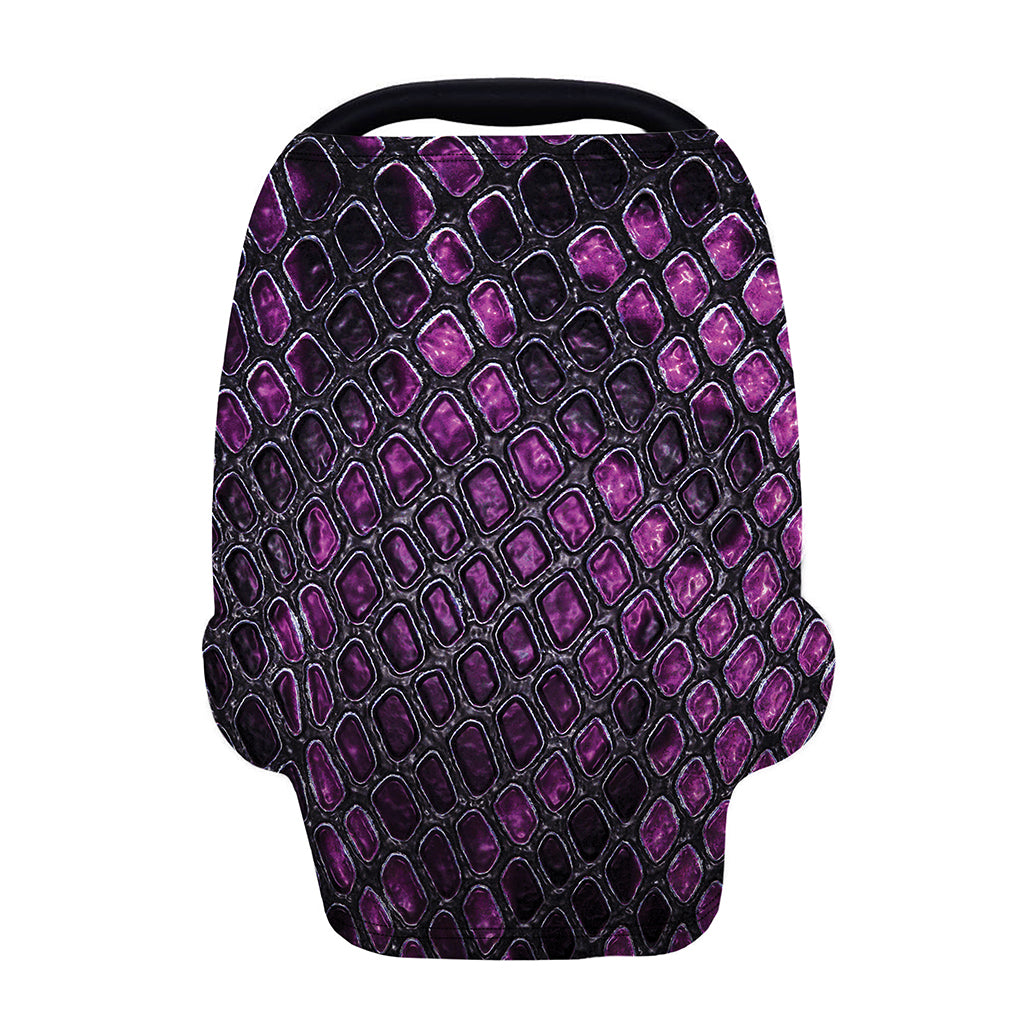 Purple Snakeskin Print Baby Seat Cover