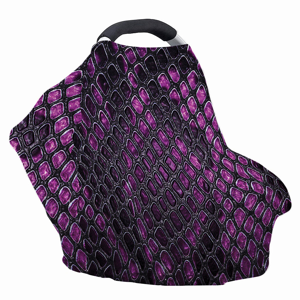 Purple Snakeskin Print Baby Seat Cover