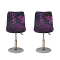 Purple Snakeskin Print Bar Stool Covers