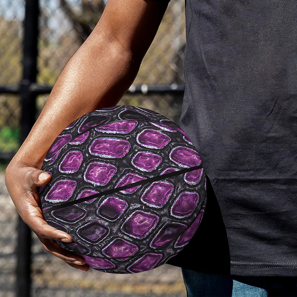 Purple Snakeskin Print Basketball