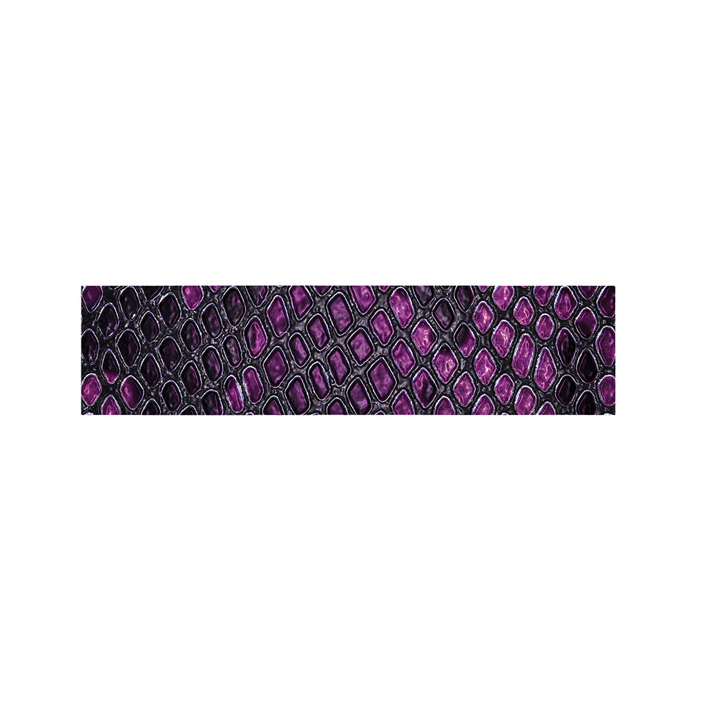 Purple Snakeskin Print Bed Runner