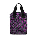 Purple Snakeskin Print Bible Tote Bag