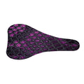Purple Snakeskin Print Bicycle Seat Cover