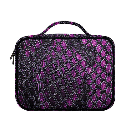 Purple Snakeskin Print Briefcase Bible Bag