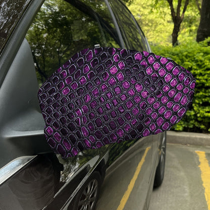 Purple Snakeskin Print Car Side Mirror Covers