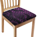 Purple Snakeskin Print Chair Cushion Cover