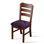 Purple Snakeskin Print Chair Cushion Cover