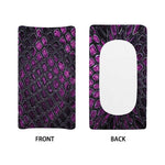 Purple Snakeskin Print Changing Pad Cover