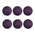 Purple Snakeskin Print Coaster Set