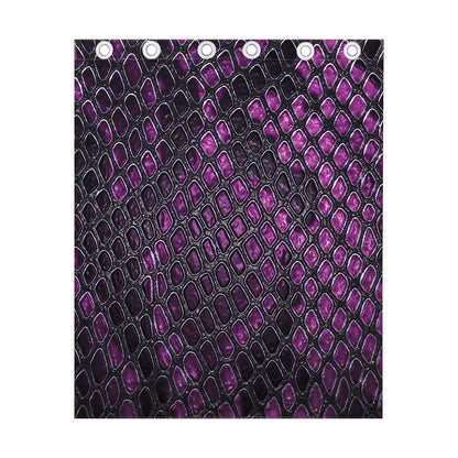 Purple Snakeskin Print Curtain