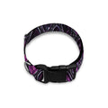Purple Snakeskin Print Dog Collar