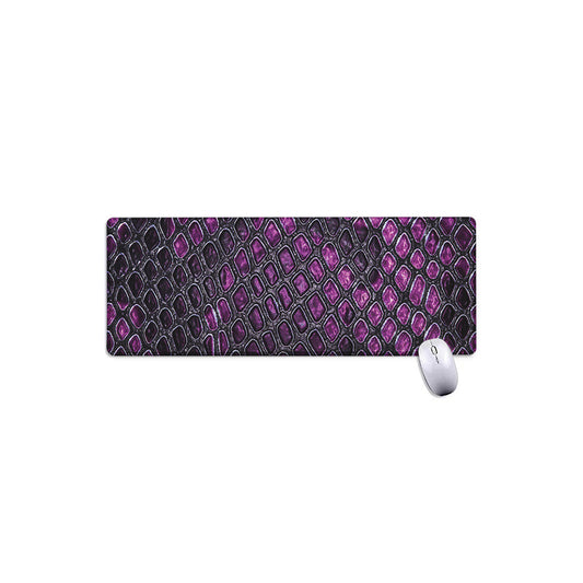Purple Snakeskin Print Extended Mouse Pad
