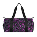 Purple Snakeskin Print Gym Bag