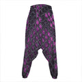 Purple Snakeskin Print Hammer Pants